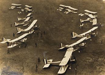 (EARLY AVIATION) A selection of 10 press photographs documenting the early decades of aviation, including one Wright Brothers photograp